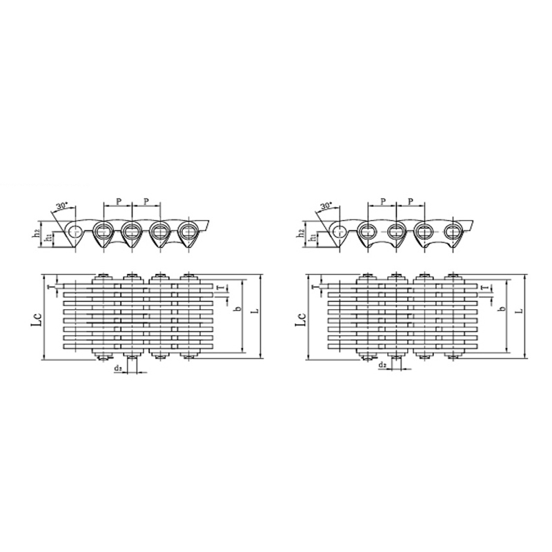 Leise Ketten mit Flankenkontakt