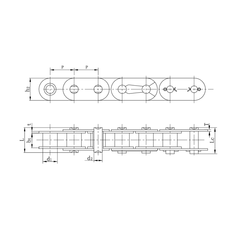 Rollenketten mit gerader Seitenplatte (A-Serie)